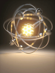 Picture of a bright ball.