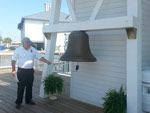 New Canal Lighthouse. John Kinabrew, the tour guide, rang the Lighthouse's bell