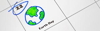 Earth Day Calendar Date Circled