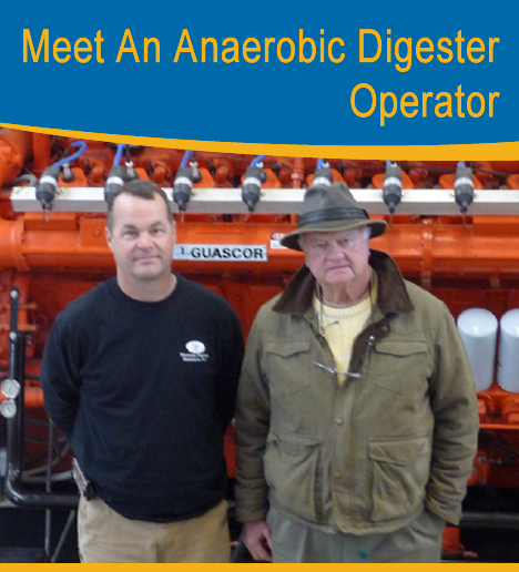 Photo of the anaerobic digester operators, Billy Storms and Don Britt