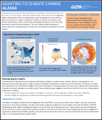 Cover of Alaska Region Factsheet: Adapting to Climate Change