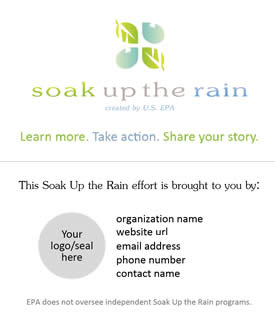 Soak Up the Rain Customizable Business Card