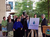 Image of Former EPA Administrator Johnson and WaterSense Team