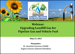 Using Landfill Gas as Vehicle Fuel Webinar Image