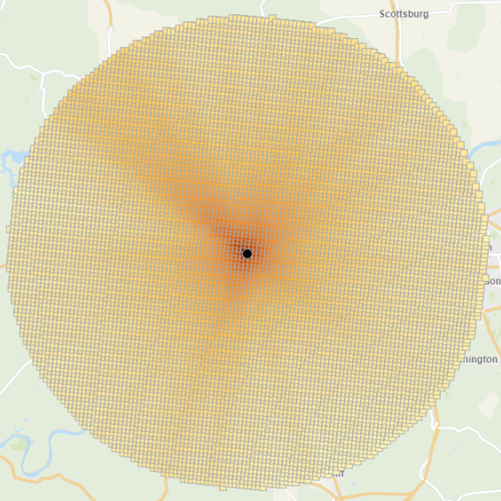 Image of plume as shown in microdata