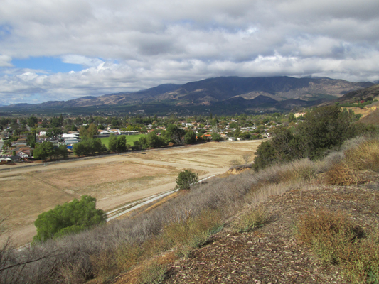 View of former refinery after soil cleanup in Fillmore, California