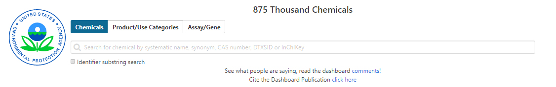 Comptox Chemistry Dashboard Basic Search