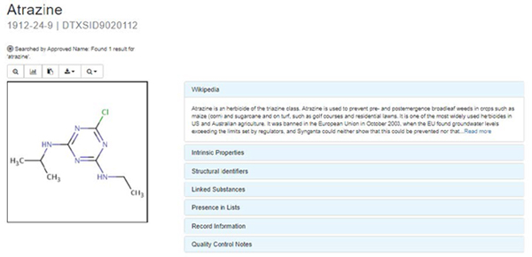 Chemical Results Page