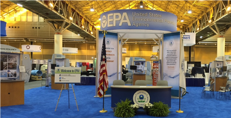 Photo of EPA’s exhibition space at WEFTEC 2017