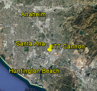 Site location in City of Santa Ana, California
