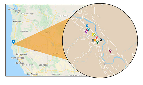 Hoopa sampling locations 2020