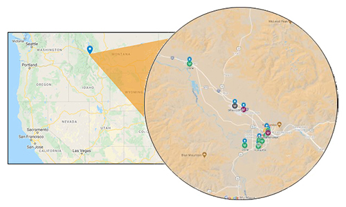 Missoula sampling locations 2020