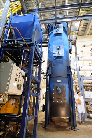 Combustor at EPA's Multipollutant Control Research Facility in Research Triangle Park, NC