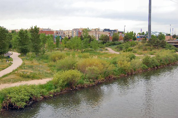 South Platte River near downtown Denver