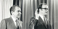 photo of President Nixon and William Ruckelshaus