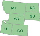 EPA's Region 8: Colorado, Montana, North Dakota , South Dakota, Utah, Wyoming and 27 Tribal Nations.