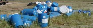 Picture of chemical barrels