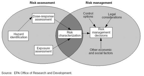 Figure 1. Diagram of NRC risk assessment/risk management paradigm