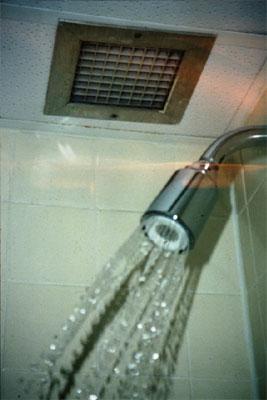 Example of exhaust vent in a bathroom.