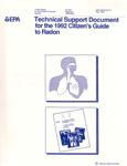 Technical Support Document for the 1992 Citizen's Guide to Radon