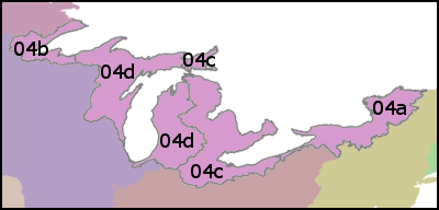 Map of Great Lakes (Vector Processing Unit 4)