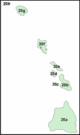 Map of Hawaii (Vector Processing Unit 20)