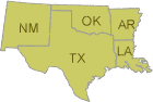 Region 6 offices are located in Dallas and serve AR, LA, NM, OK and TX.