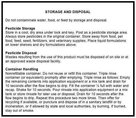 storage disposal