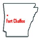 Fort Chaffee location on Arkansas Map