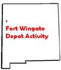 Fort Wingate Depot Activity location on New Mexico Map