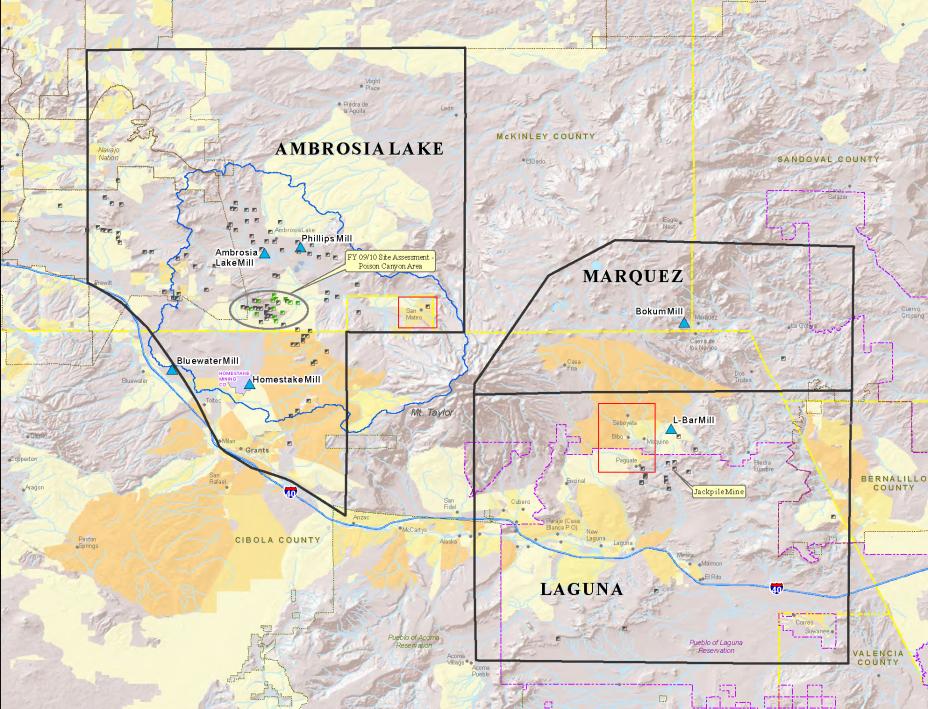 Grants Mining District map