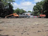 [During Construction] Existing asphalt being removed and ready to be taken off-site.