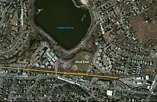 Aerial photo of Hurd Field Parking Lot, Arlington, MA