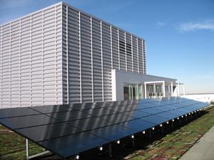 Photo showing solar panels on a roof