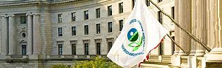 image of EPA building and its flag