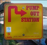 pump out station sign