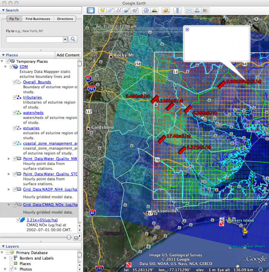 Image subset data saved to ArcGIS, Google Earth & others.