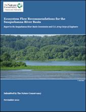 Cover to the Ecosystem Flow Recommendations for the Susquehanna River Basin
