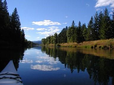The Coeur d’Alene River runs through the Silver Valley, a place rich with mining history.