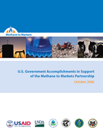 U.S. Government's Methane to Markets Partnership Accomplishments 2006 Annual Report cover