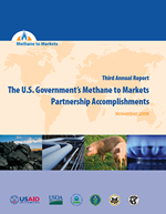 U.S. Government's Methane to Markets Partnership Accomplishments 2008 Annual Report cover
