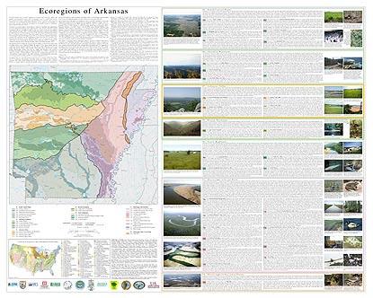 Level IV Ecoregions of Arkansas--poster front side