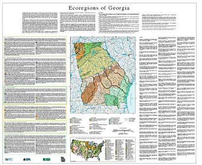 Level III and IV Ecoregions of Georgia--42" X 34"