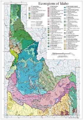Level III and IV Ecoregions of Idaho--page size