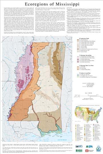 Level III and IV Ecoregions of Mississippi