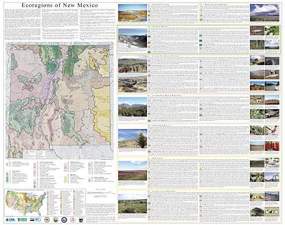 Level III and IV Ecoregions of New Mexico-- poster front side