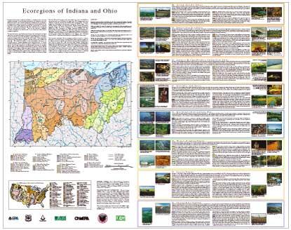 Level IV Ecoregions of Indiana and Ohio--poster front side