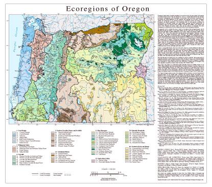 Level III and IV Ecoregions of Oregon