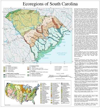 Level III and IV Ecoregions of South Carolina