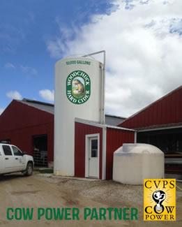 Photo of Woodchuck Cider tank at Monument Farms